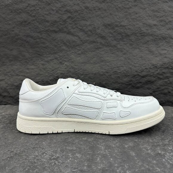 Amiri White Leather Low-Top Sneakers - Picture 8 of 9
